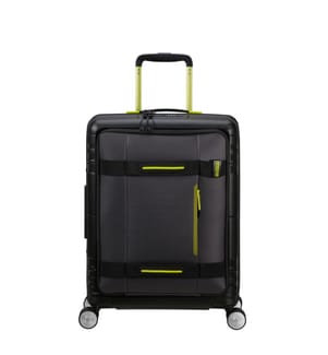 Koffer Spinner Business Case Hello Cabin 55 cm - Schwarz/Limette
