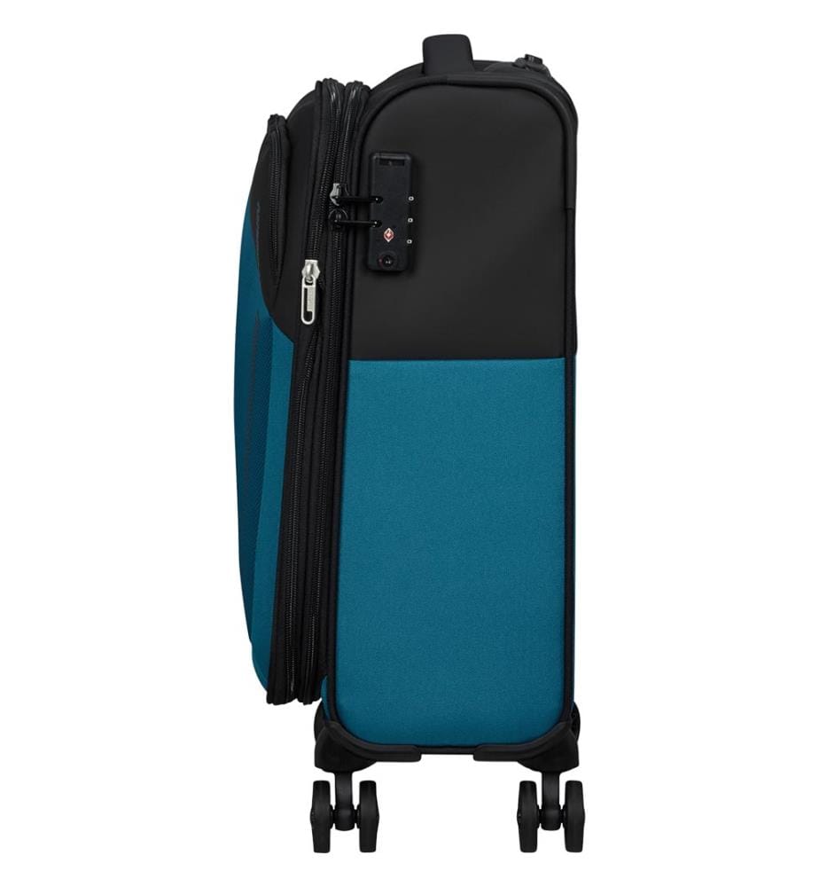 Rollkoffer Daring Dash 55 cm - Blau und Schwarz