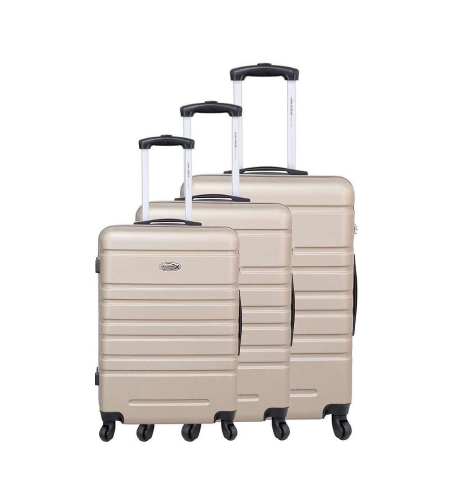 Set de 3 Valises 4 Roues Calvi - Champagne