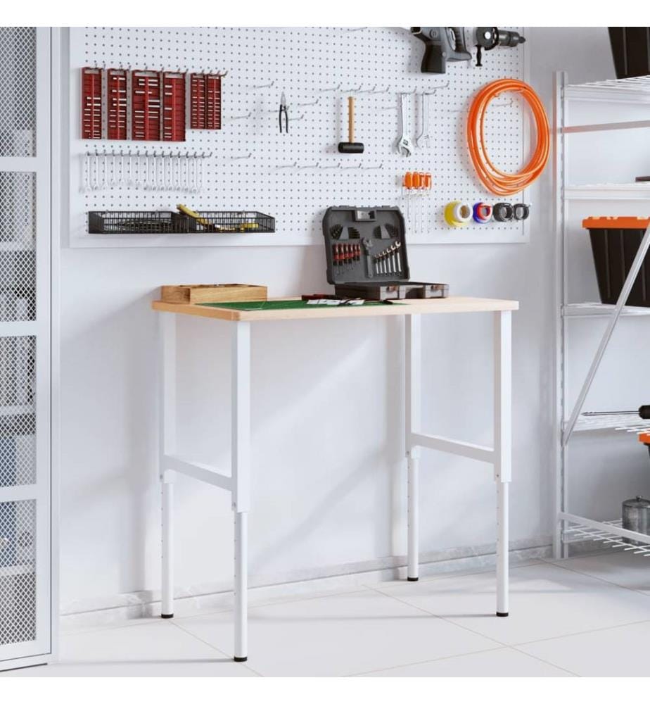 Cadres d'établi réglables 2 pcs Métal 55x(69-95,5) cm Gris