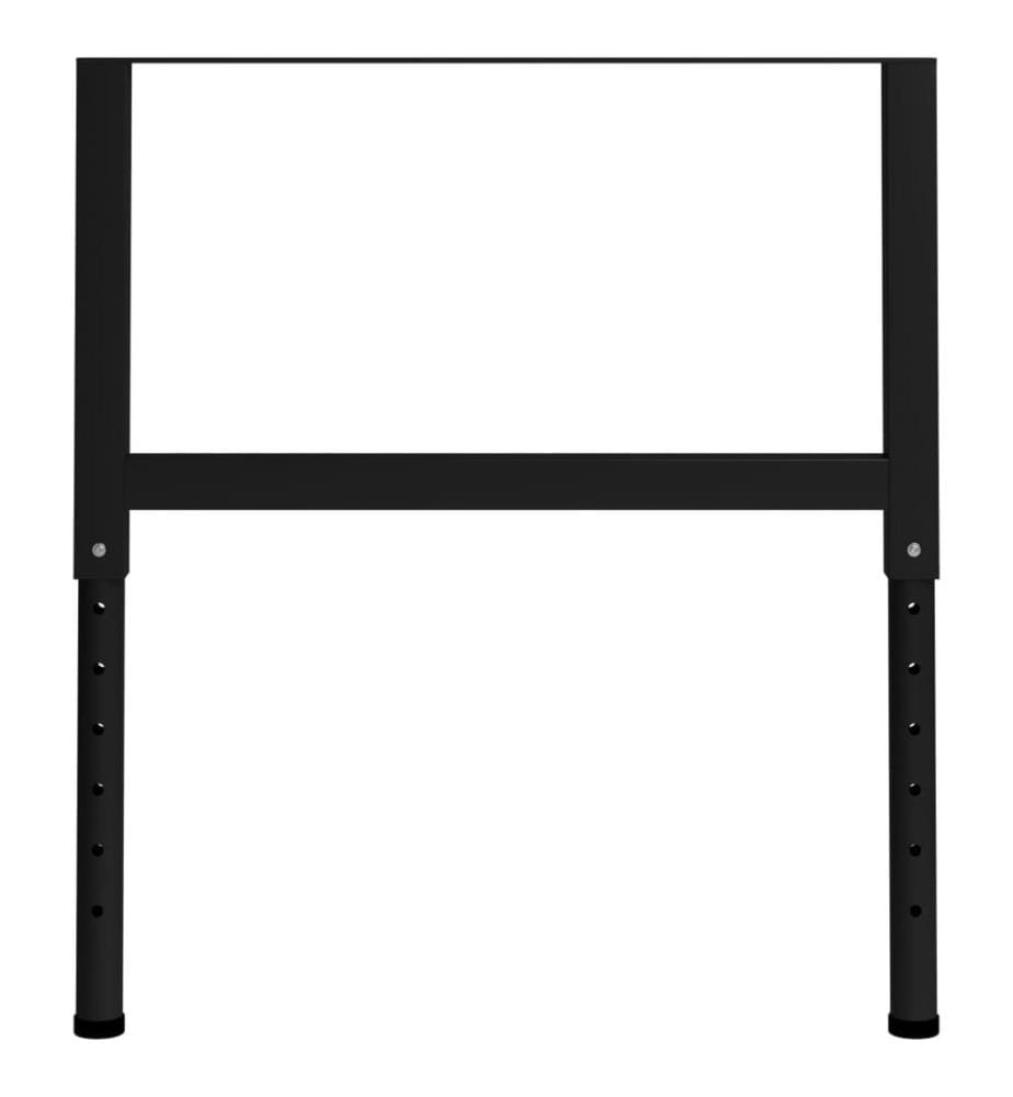 Cadres d'établi réglables 2 pcs Métal 85x(69-95,5) cm Noir