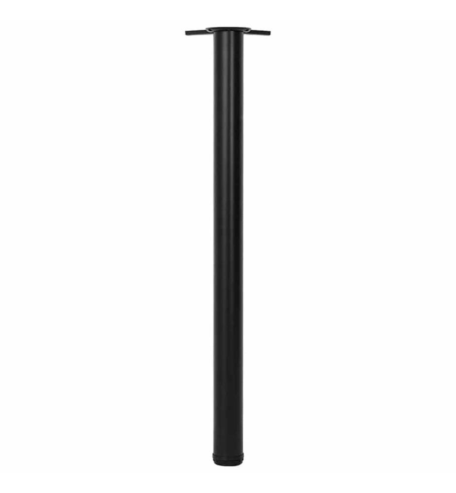4 höhenverstellbare Tischbeine Schwarz 870 mm