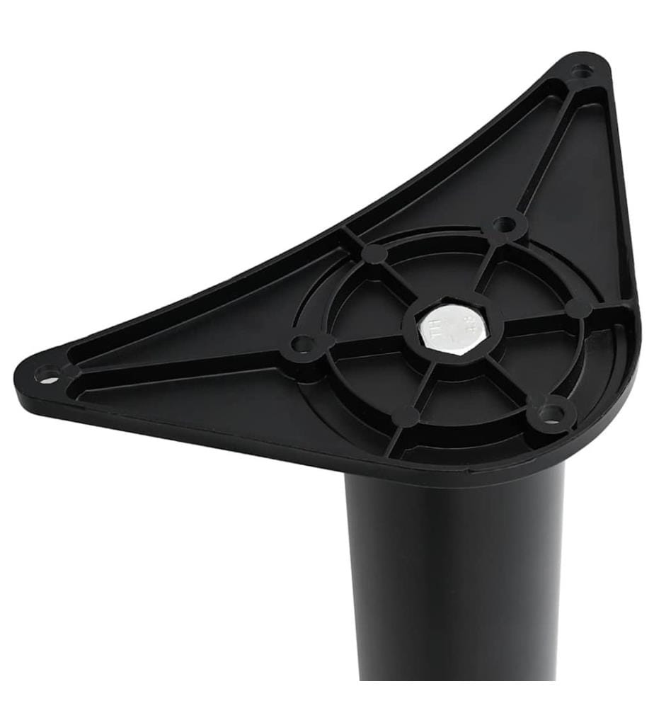 4 höhenverstellbare Tischbeine Schwarz 870 mm
