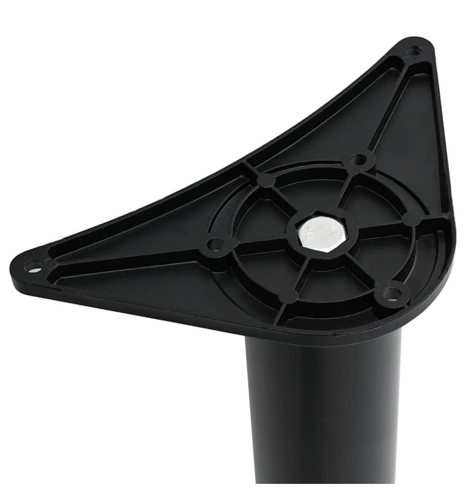 4x höhenverstellbares Tischbein Schwarz 1100 mm