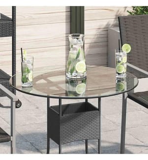 Dessus de table ronde en verre trempé 600 mm