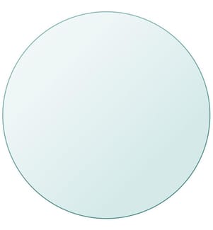 Dessus de table ronde en verre trempé 800 mm
