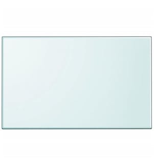 Dessus de table rectangulaire en verre trempé 1000 x 620 mm