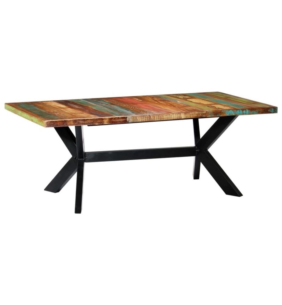 Esstisch 200x100x75 cm Altholz Massiv