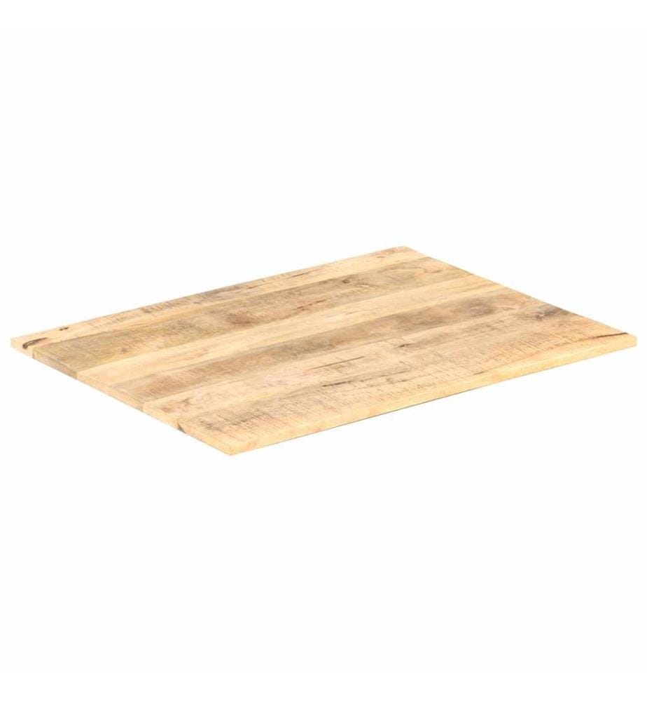 Dessus de table Bois de manguier solide 15-16 mm 80x60 cm