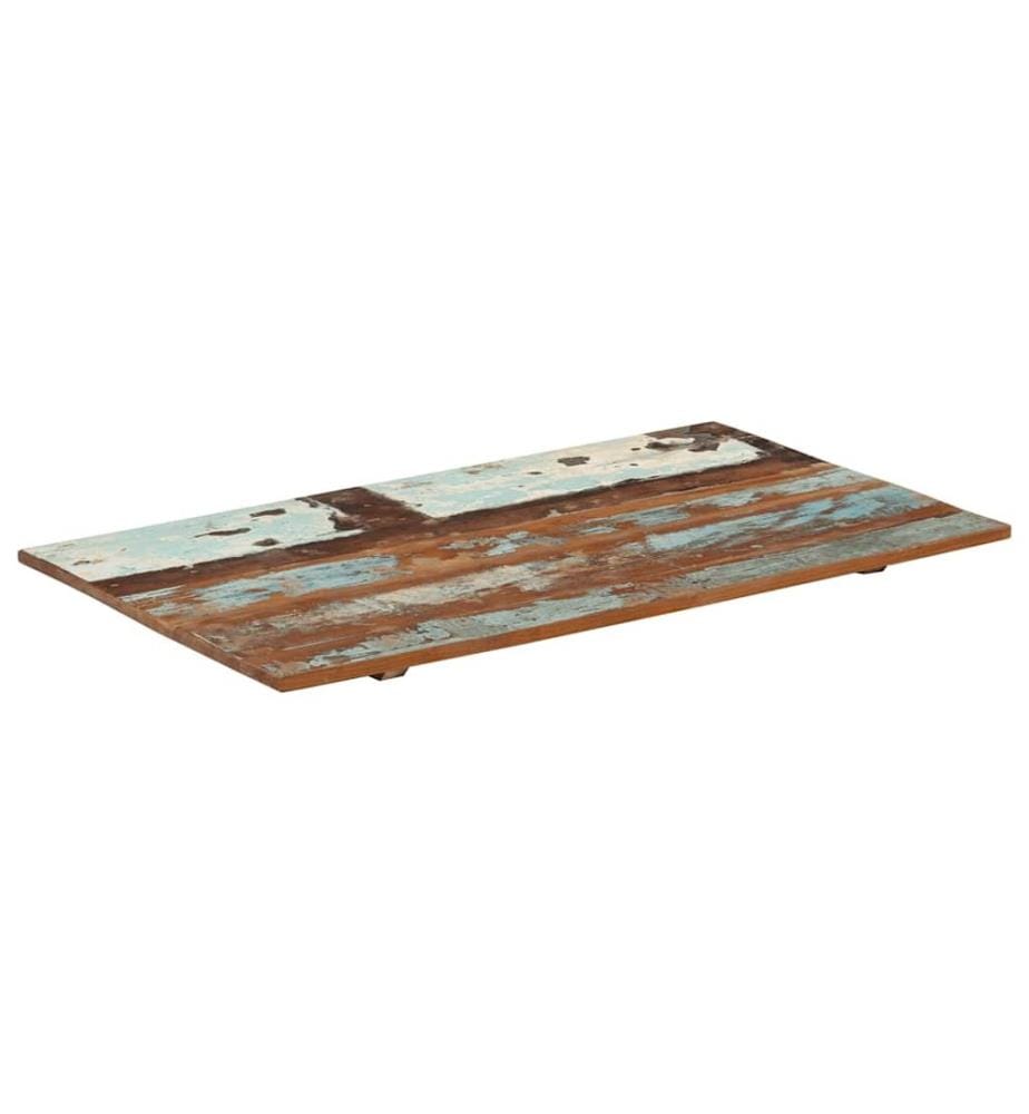 Dessus de table rectangulaire 60x100 cm 15-16 mm Bois récupéré