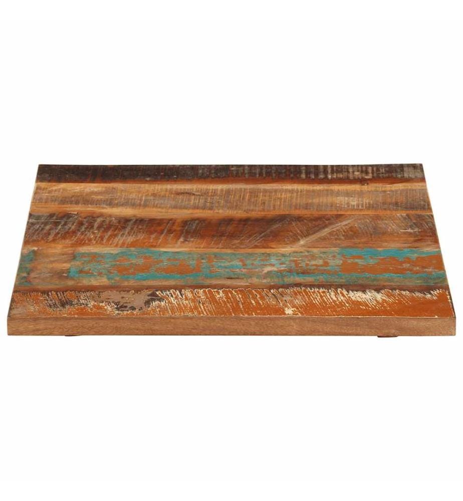 Dessus de table carré 60x60 cm 25-27 mm Bois de récupération
