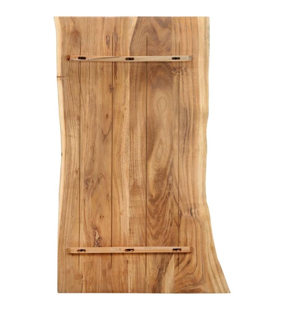 Dessus de table Bois d'acacia massif 100x(50-60)x2,5 cm