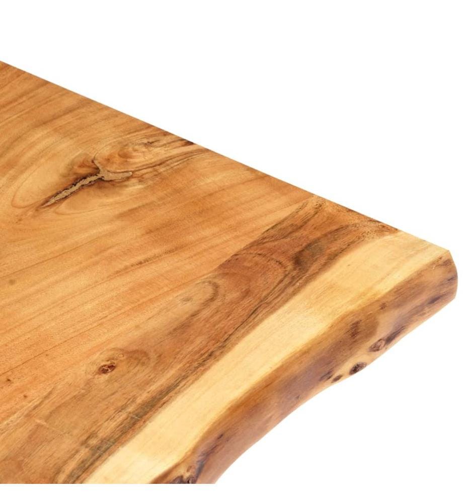 Dessus de table Bois d'acacia massif 100x(50-60)x2,5 cm
