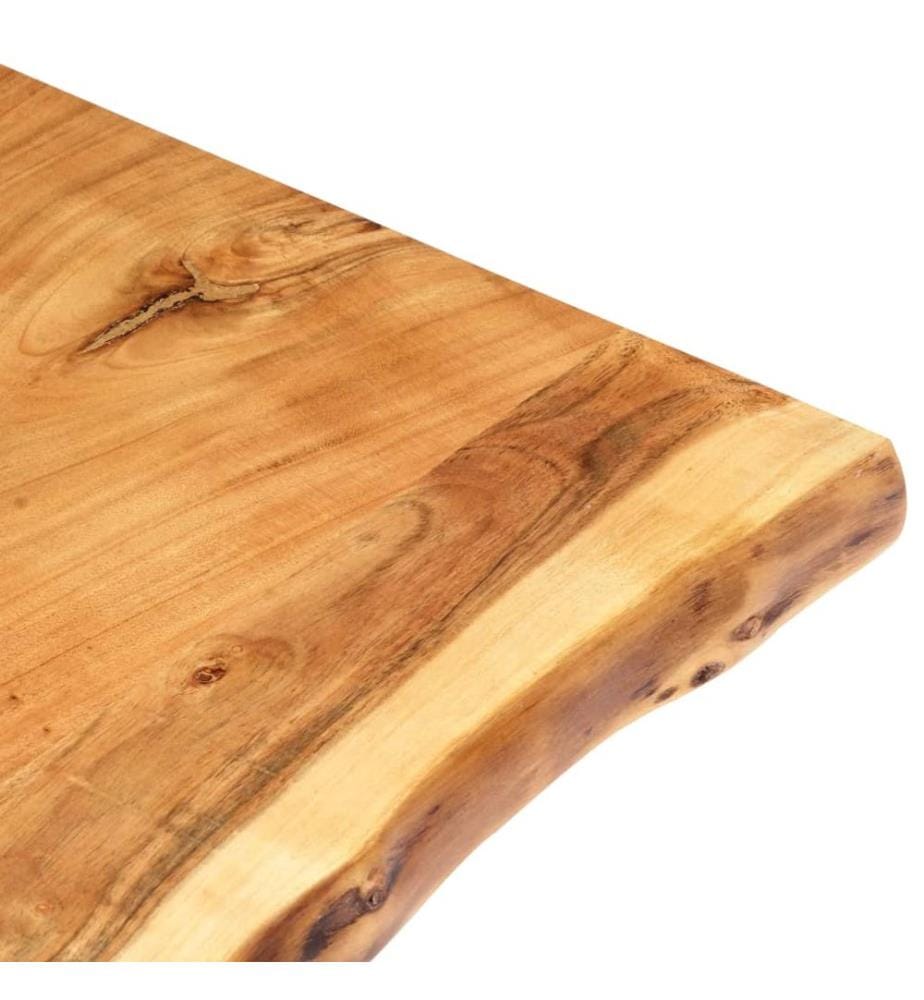 Tischplatte Massivholz Akazie 118x(50-60)x2,5 cm