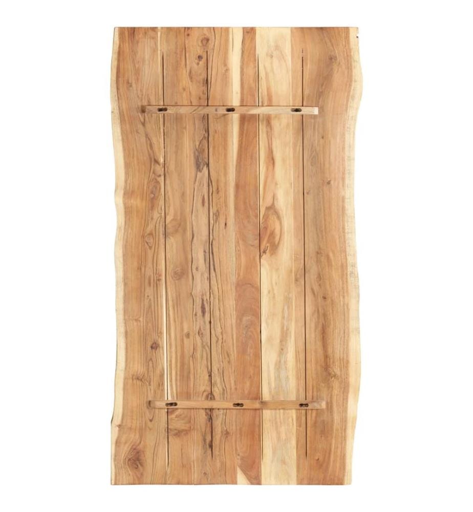 Tischplatte Massivholz Akazie 118x(50-60)x3,8 cm