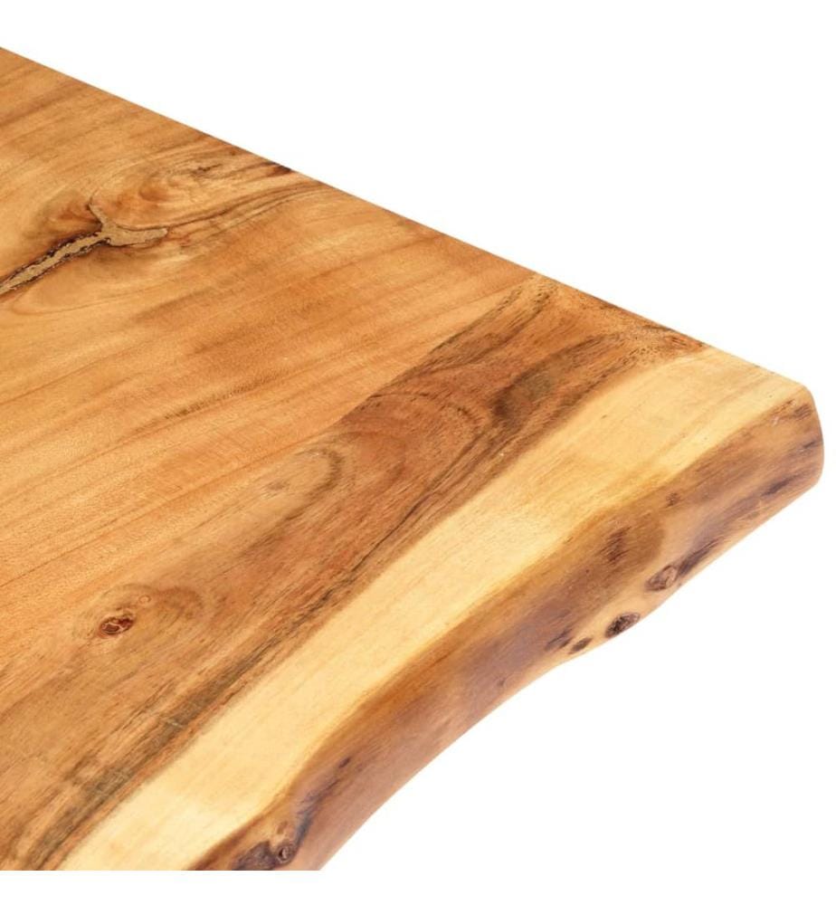 Tischplatte Massivholz Akazie 118x(50-60)x3,8 cm