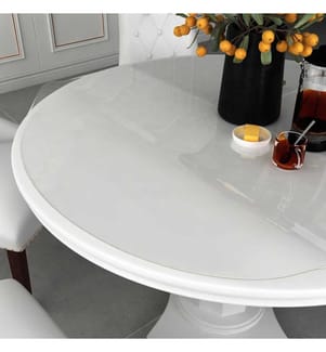 Protecteur de table transparent Ø 70 cm 1,6 mm PVC