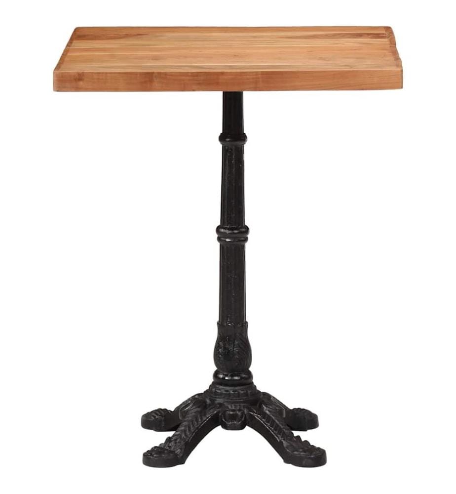 Table de bistro 60x60x76 cm Bois d'acacia massif