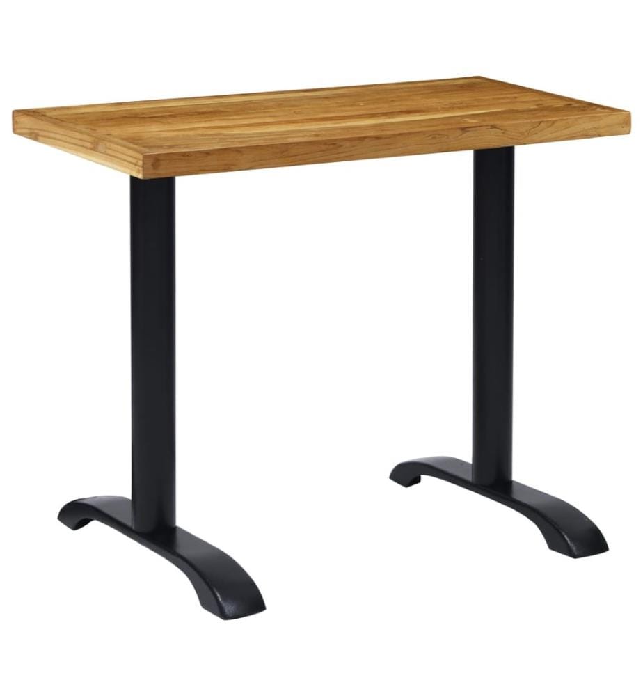 Bistrotisch-Gestelle 2 Stk. Schwarz 61x8x72 cm Gusseisen