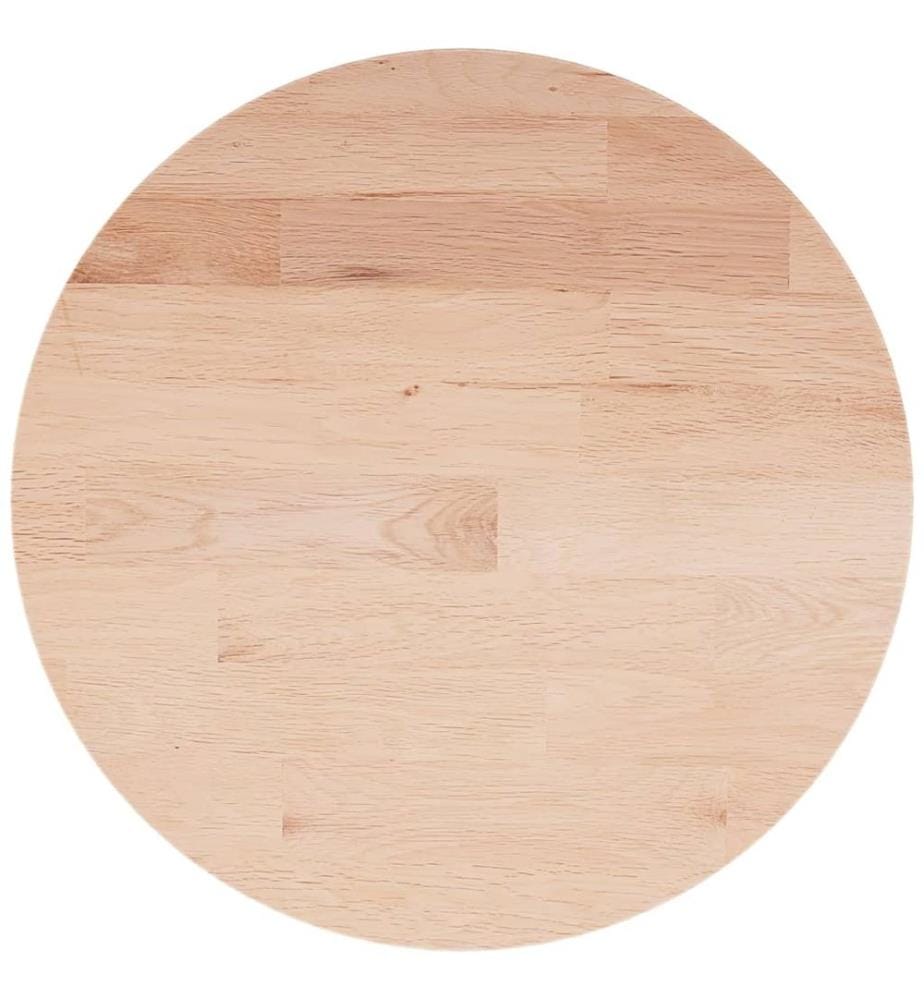 Dessus de table rond Ø50x1,5 cm Bois de chêne massif non traité