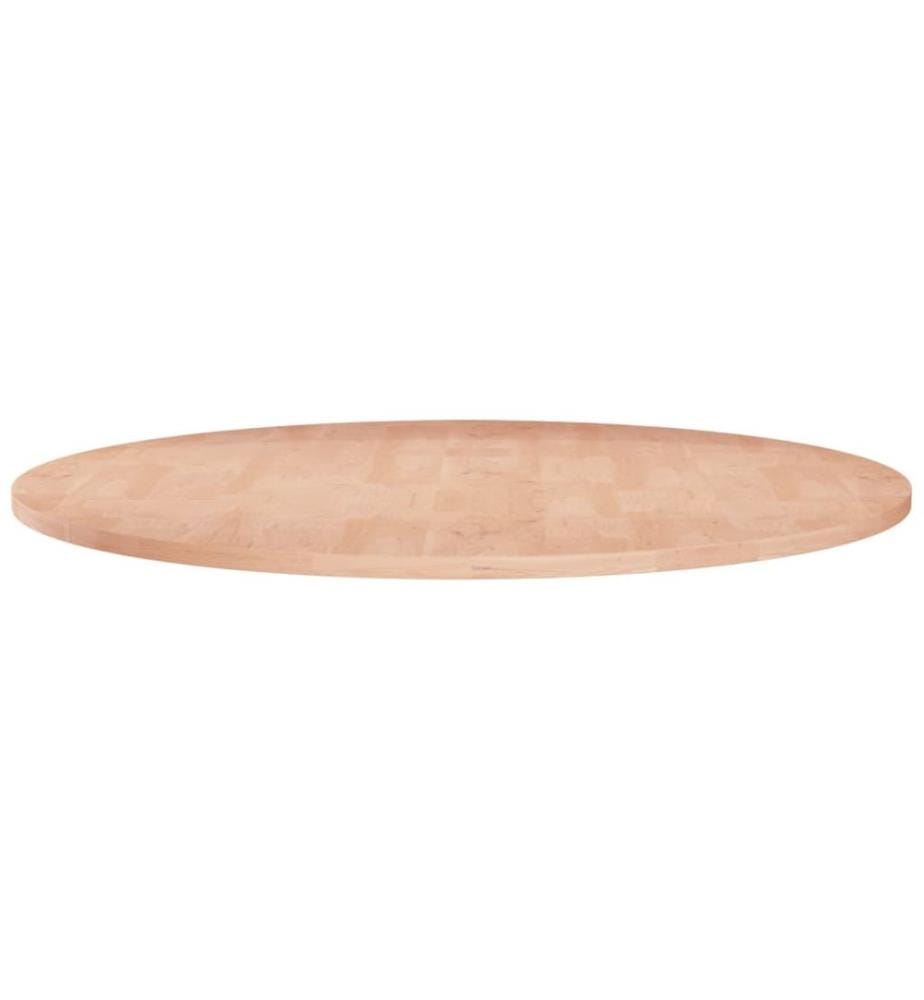 Runde Tischplatte Ø80x1,5 cm Unbehandeltes Massivholz Eiche