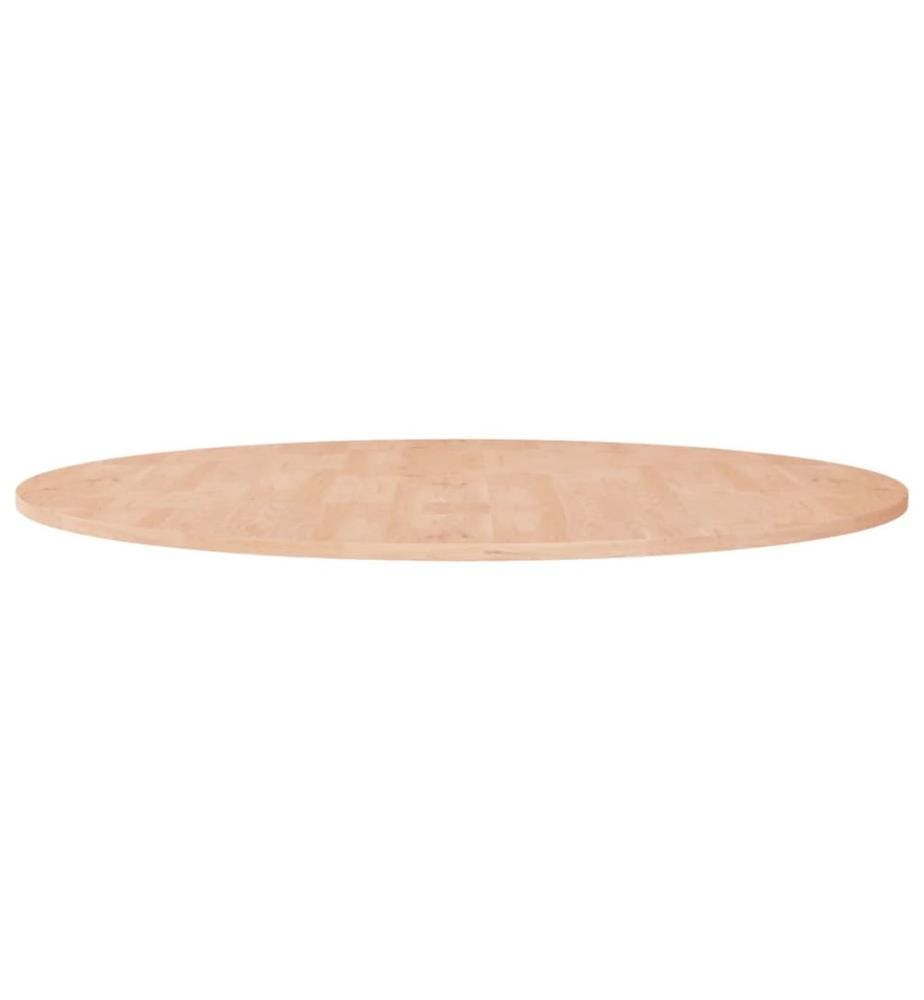 Runde Tischplatte Ø90x1,5 cm Unbehandeltes Massivholz Eiche