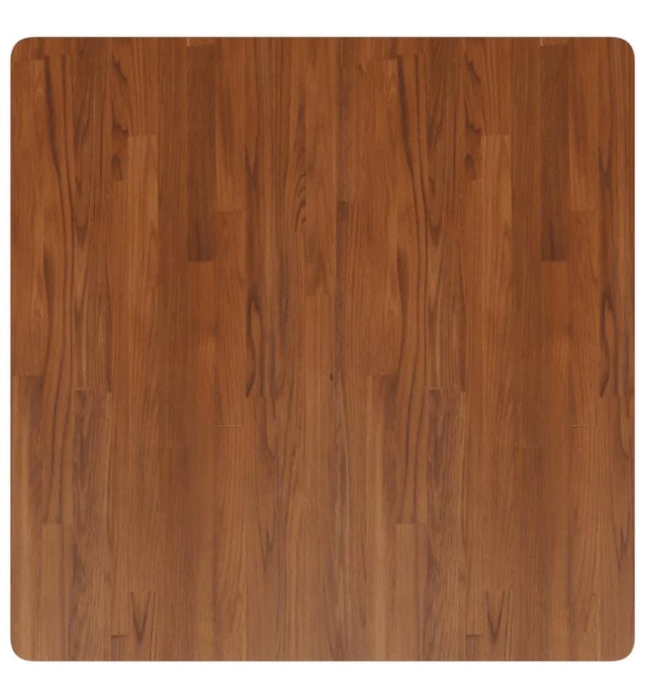 Dessus de table carré Marron foncé90x90x2,5cm Bois chêne traité