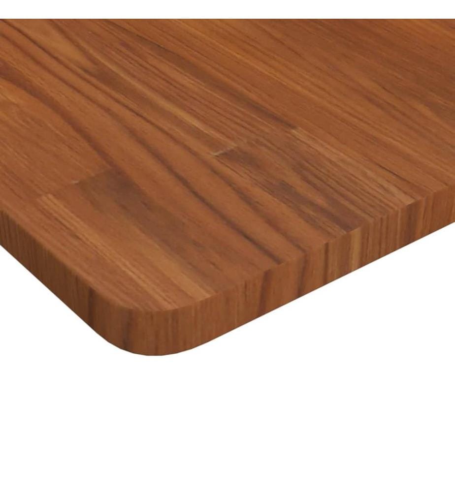 Dessus de table carré Marron foncé90x90x2,5cm Bois chêne traité