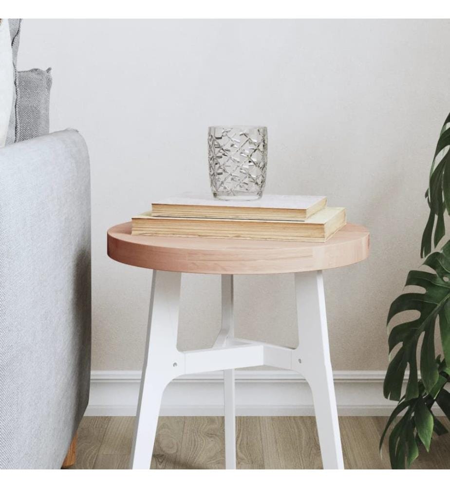 Dessus de table Ø30x2,5 cm rond bois massif de hêtre