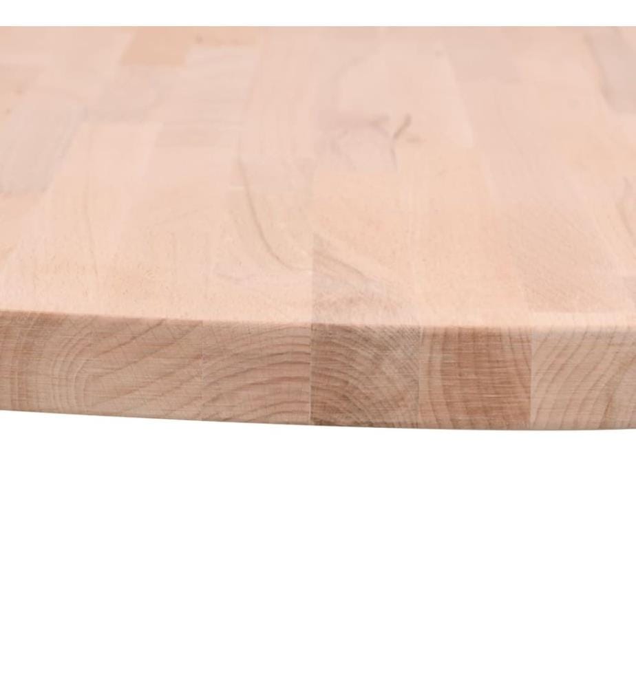 Dessus de table Ø40x2,5 cm rond bois massif de hêtre