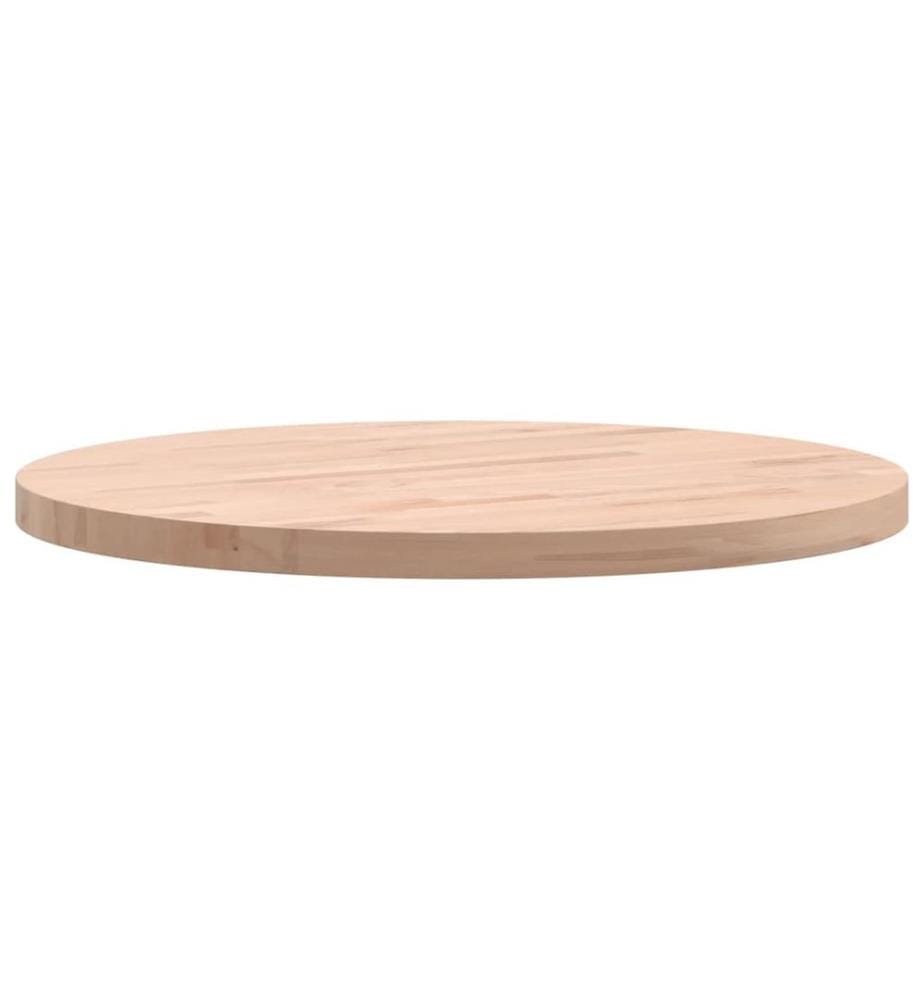 Dessus de table Ø50x2,5 cm rond bois massif de hêtre