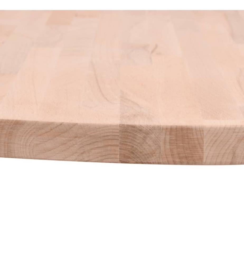 Dessus de table Ø90x2,5 cm rond bois massif de hêtre