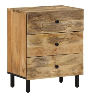 Nachttisch 50x33x60 cm Massivholz Mango