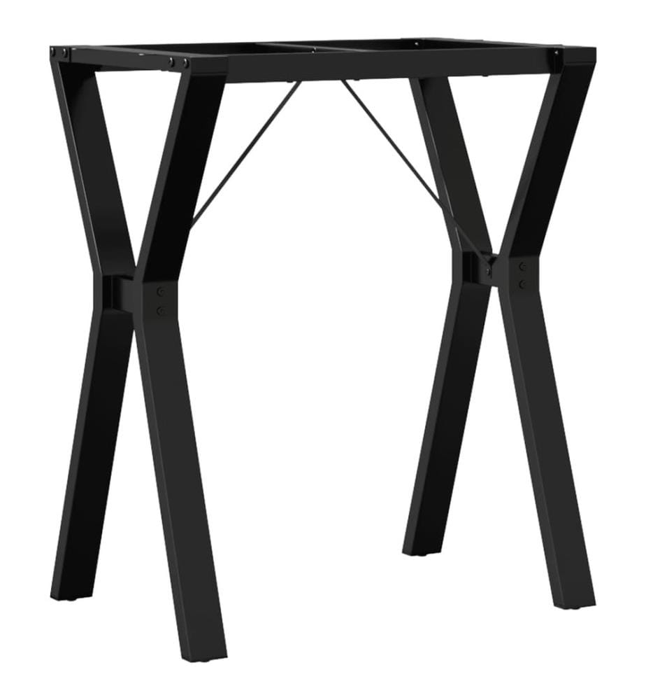 Esstisch-Gestell in Y-Form 60x40x73 cm Stahl