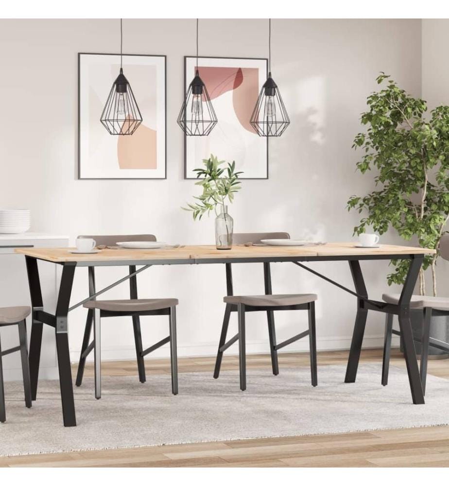 Esstisch-Gestell in Y-Form 180x80x73 cm Stahl