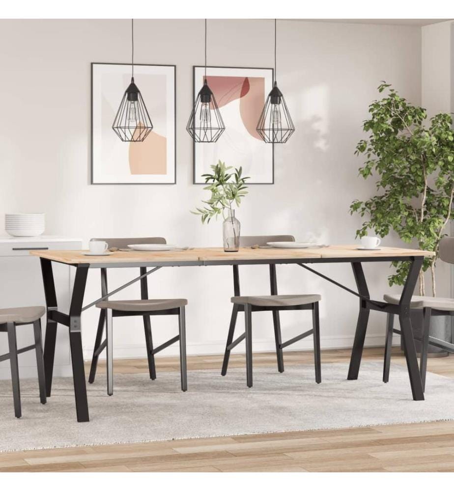 Esstisch-Gestell in Y-Form 180x80x73 cm Stahl