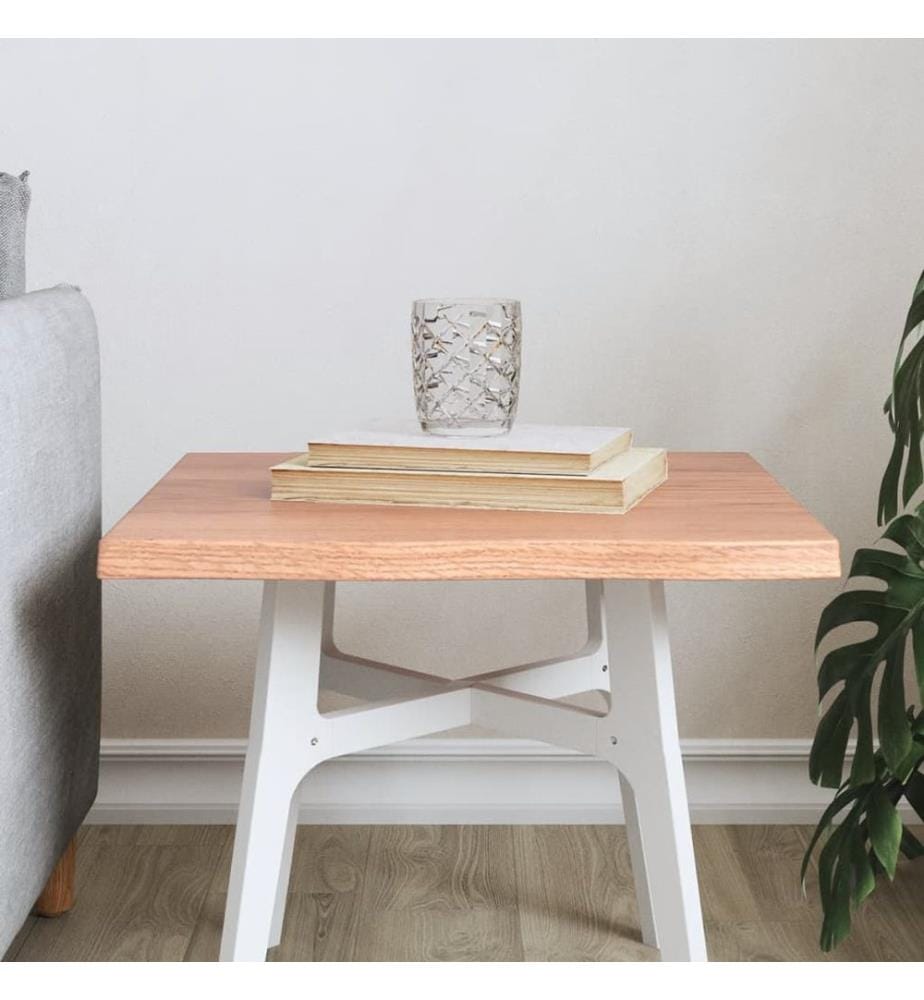 Dessus de table bois chêne massif traité bordure assortie