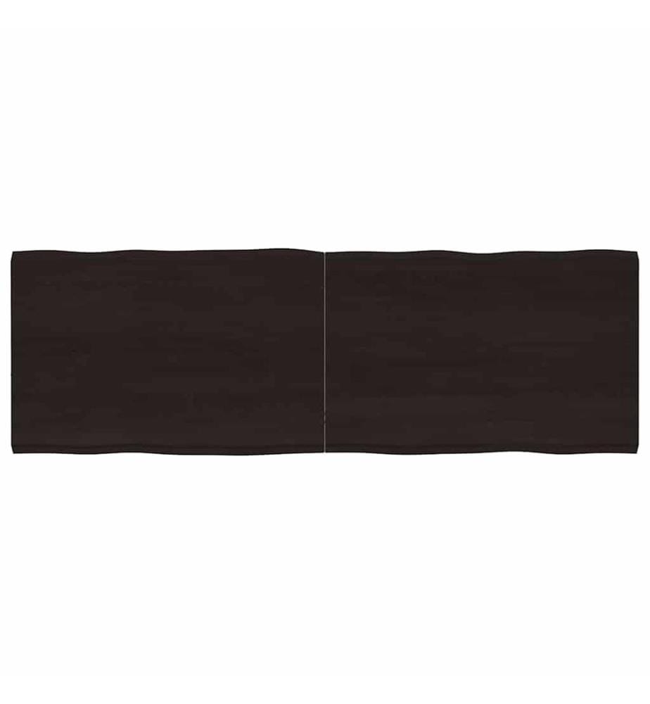 Tischplatte 180x60x(2-4) cm Massivholz Behandelt Baumkante