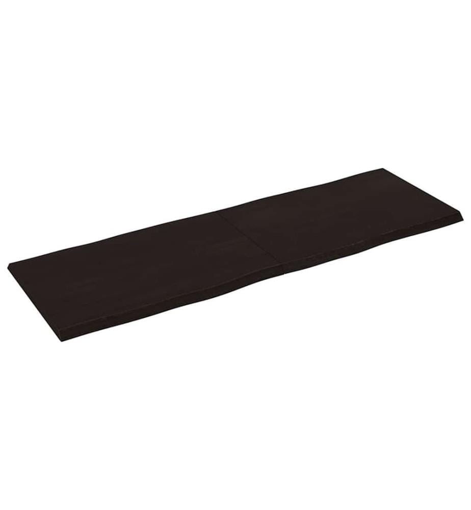 Tischplatte 180x60x(2-4) cm Massivholz Behandelt Baumkante
