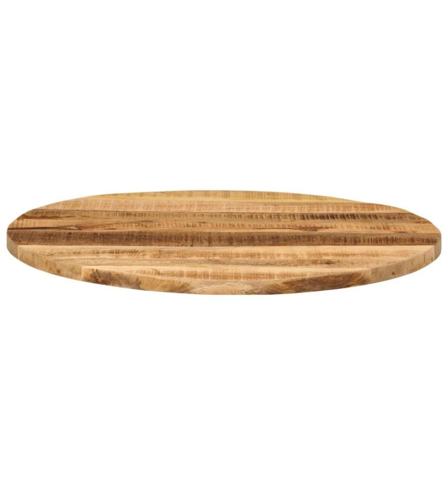 Dessus de table Ø 70x1,5 cm rond bois massif de manguier brut