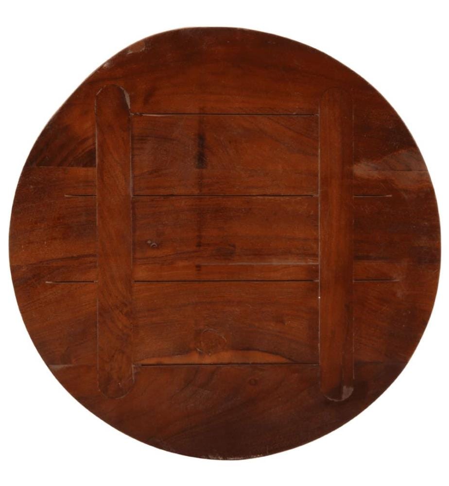 Dessus de table Ø 60x3,8 cm rond bois massif de récupération