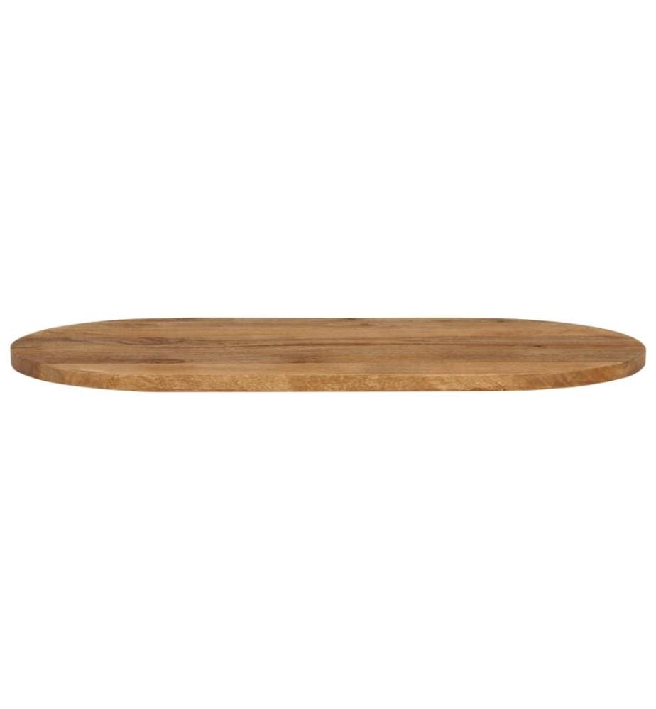 Dessus de table 100x50x2,5 cm ovale bois massif de manguier
