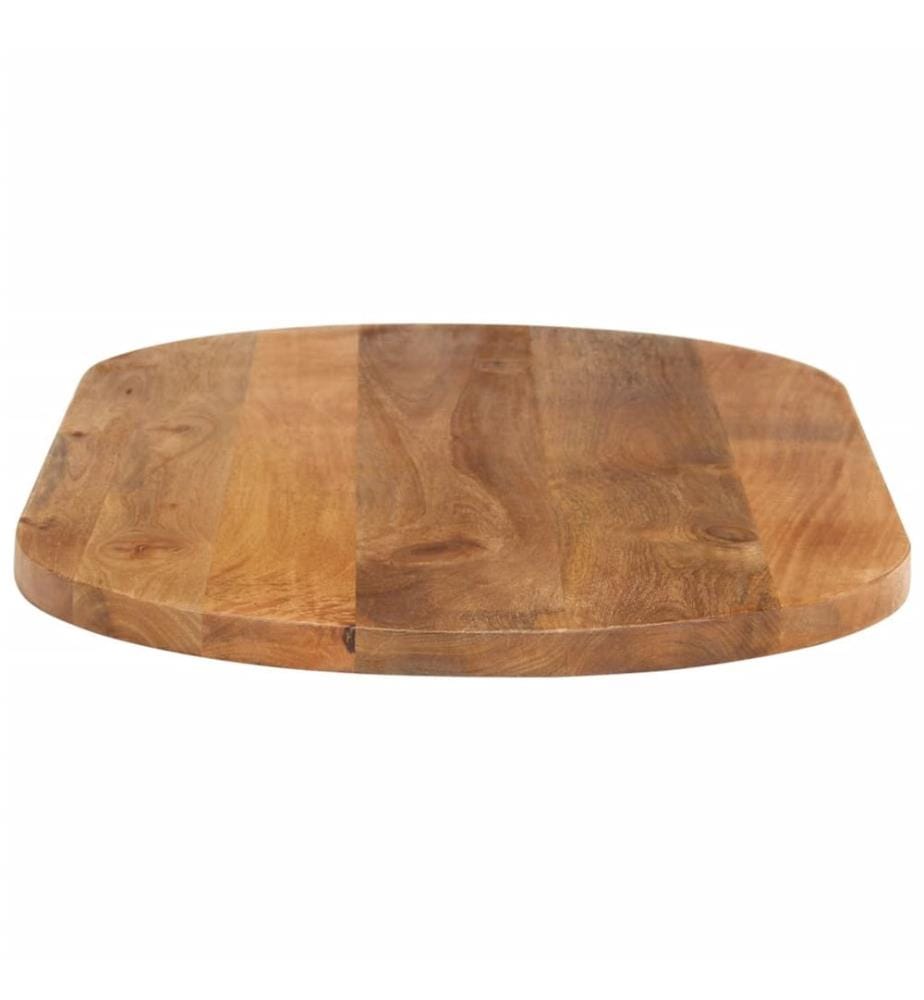 Dessus de table 120x50x3,8 cm ovale bois massif de manguier