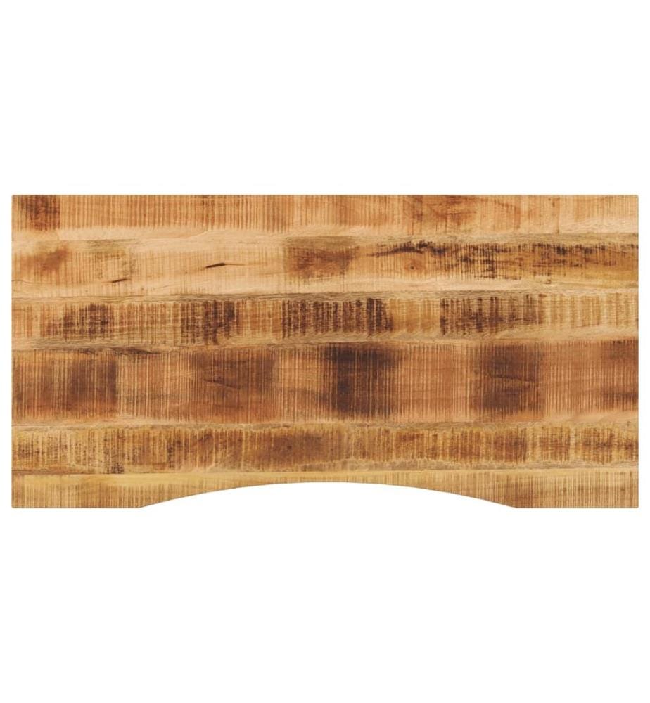 Dessus de bureau avec courbe 140x60x2,5 cm manguier massif brut