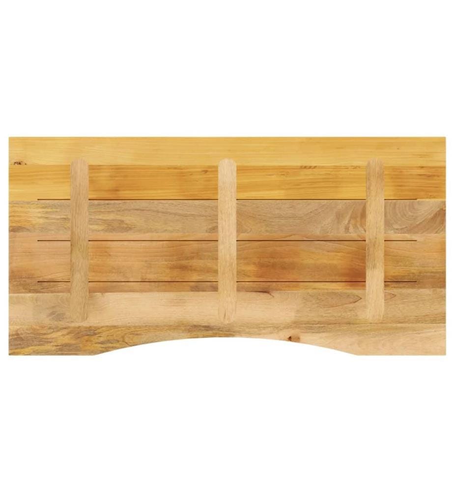 Dessus de bureau avec courbe 140x60x2,5 cm manguier massif brut