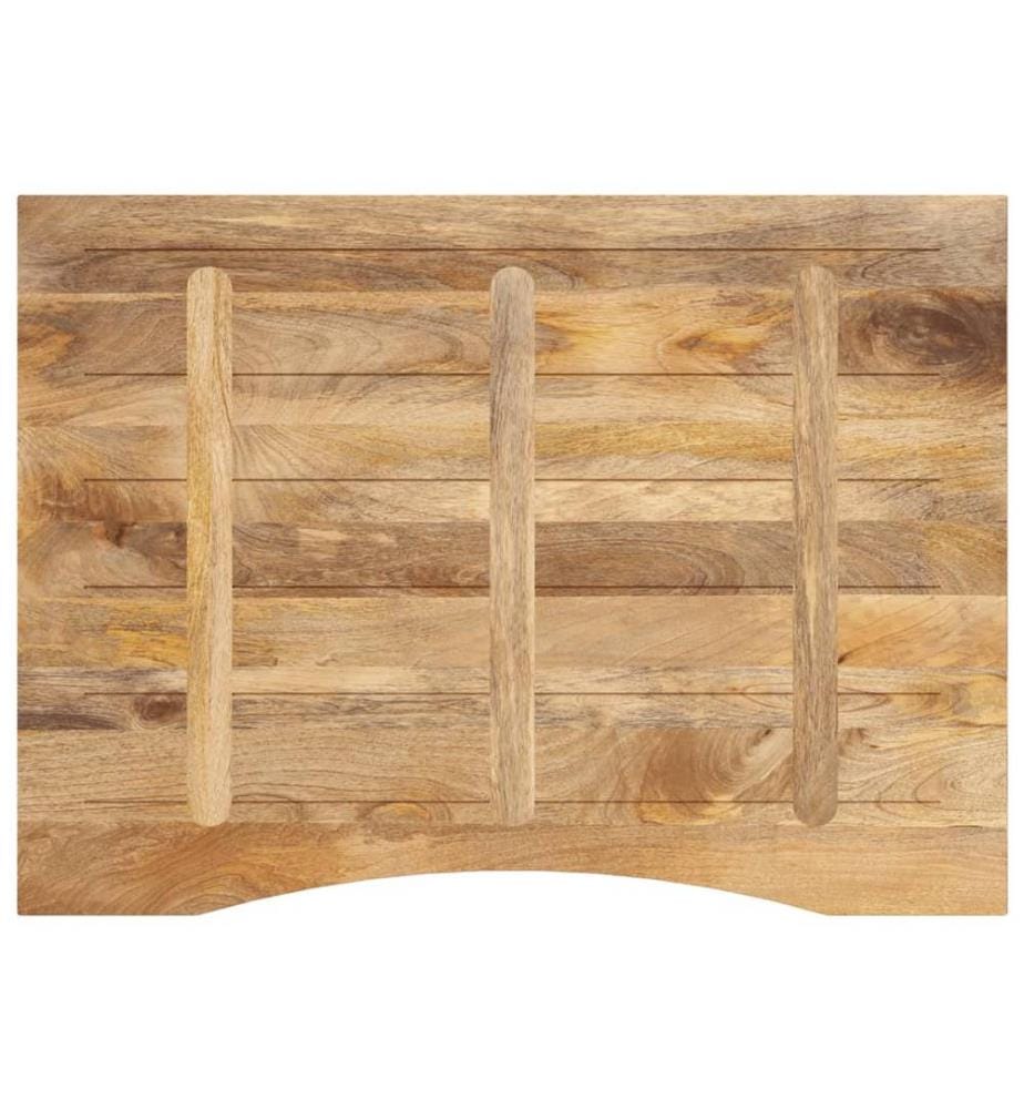 Dessus de bureau avec courbe 110x80x2,5 cm manguier massif brut