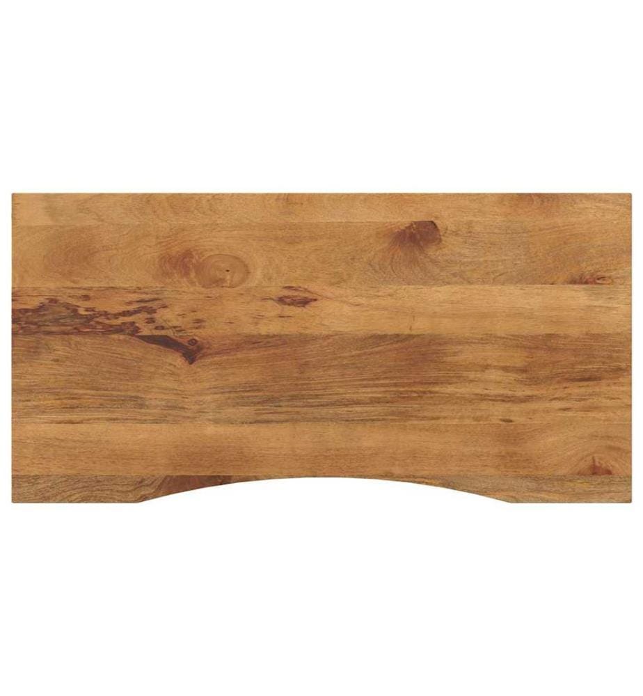 Dessus de bureau avec courbe 110x50x2,5 cm manguier massif brut