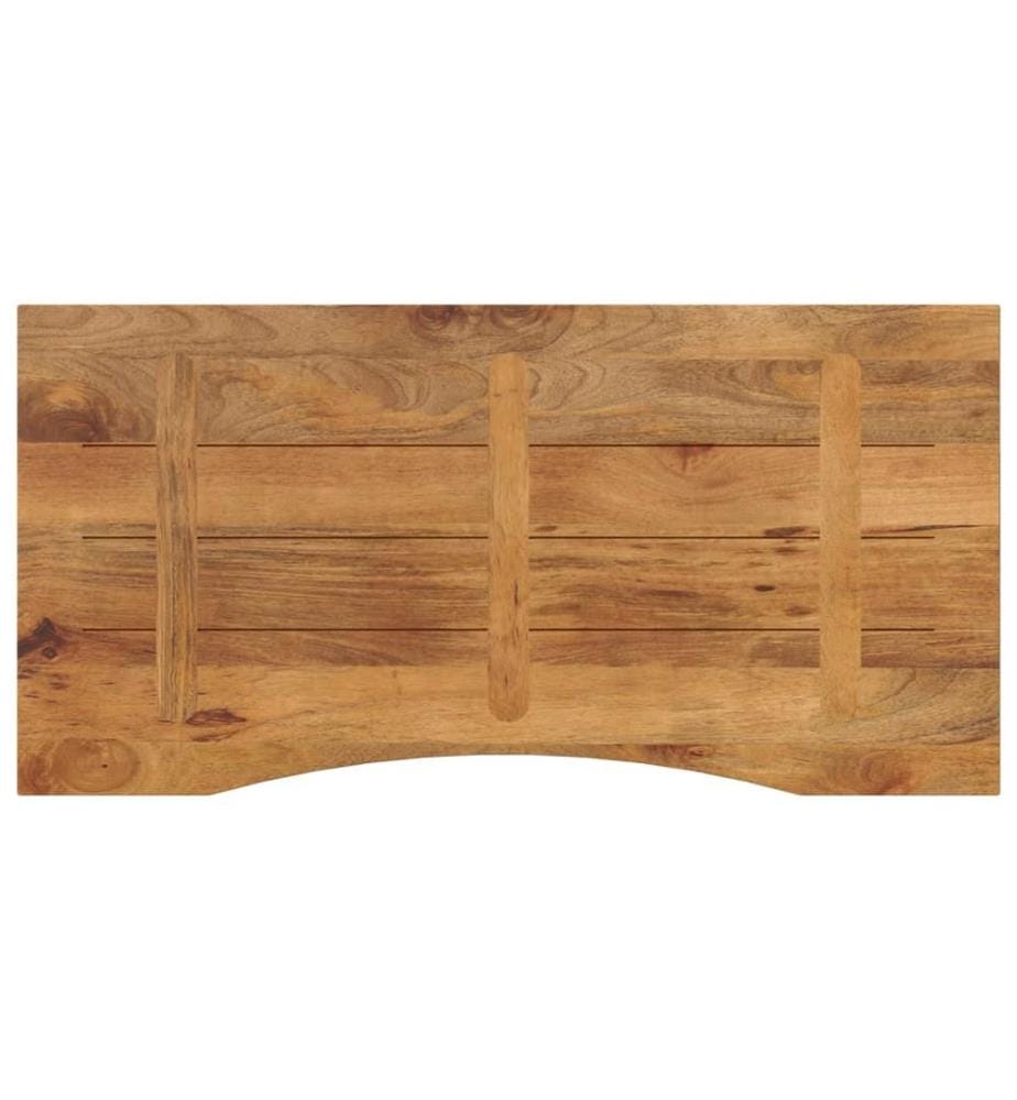 Dessus de bureau avec courbe 110x60x2,5 cm manguier massif brut