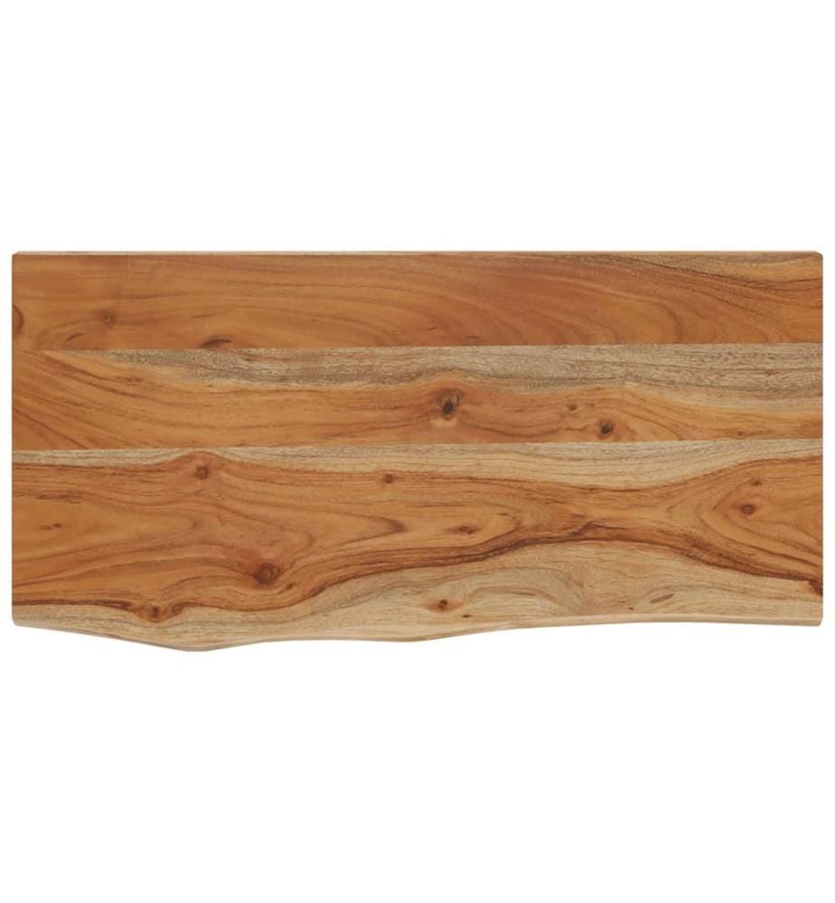 Wandregal 40x20x2,5 cm Rechteckig Massivholz Akazie Baumkante