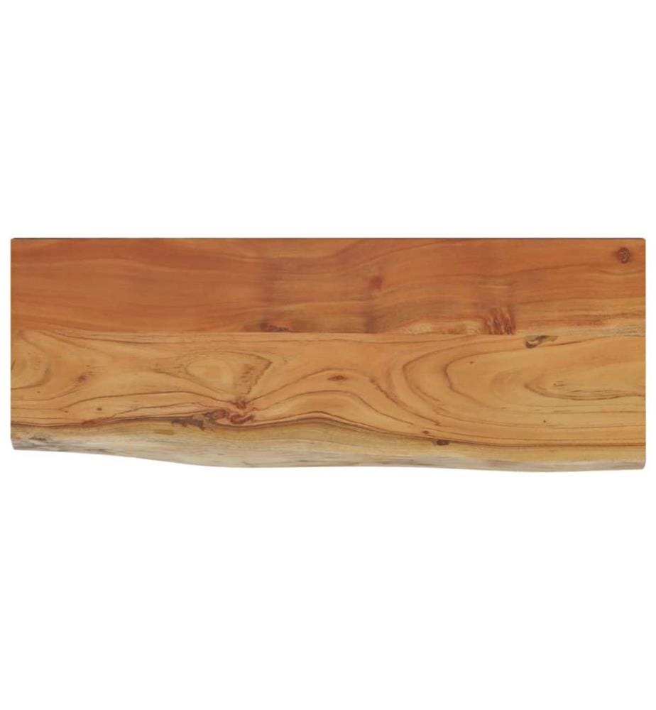 Wandregal 50x20x2,5 cm Rechteckig Massivholz Akazie Baumkante